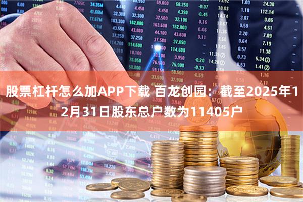 股票杠杆怎么加APP下载 百龙创园：截至2025年12月31日股东总户数为11405户